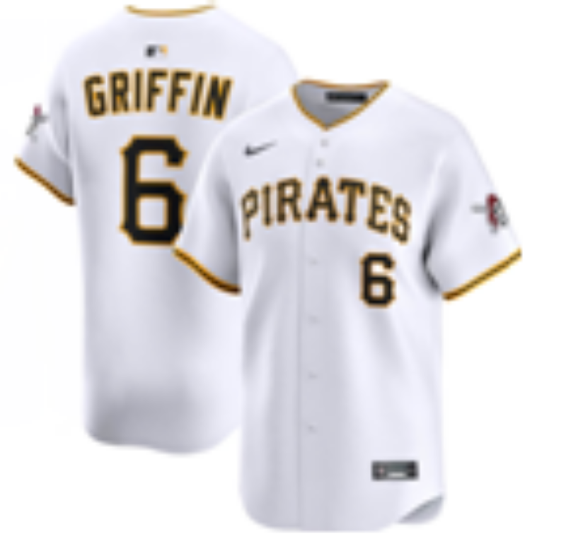Men Pittsburgh Pirates #6 Griffin white Game 2026 Nike MLB Jersey 0408001